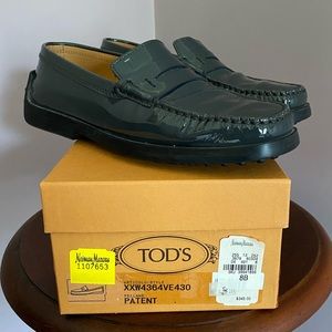 Tod’s Pellame Patent Leather Driving Loafers